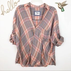 🌲Anthropologie | Holding horses plaid top